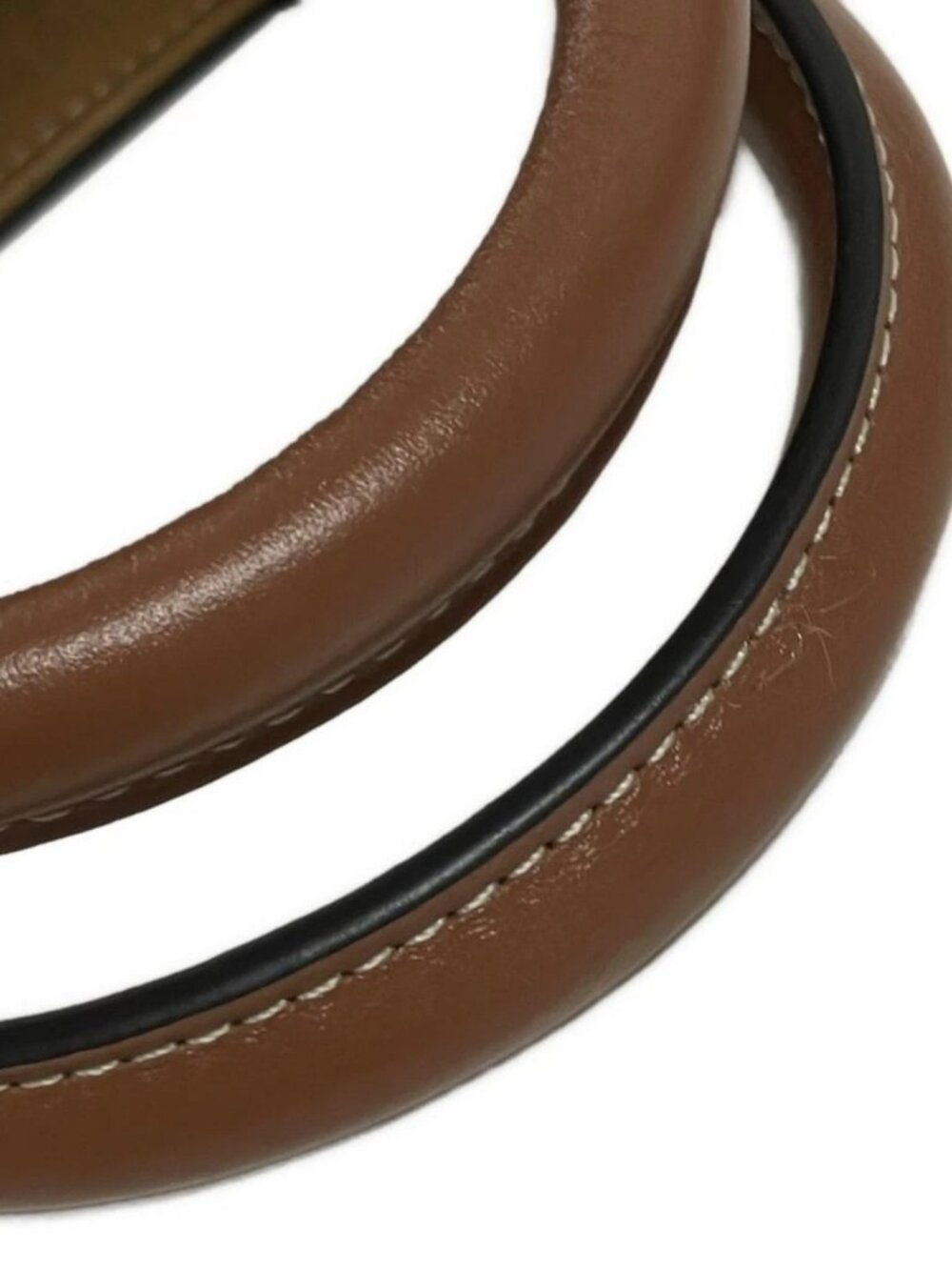 CELINE Mini Vertical Cabas Tan(Black, Brown) Brown) Triomphe Canvas Calf Skin - Picture 12 of 15